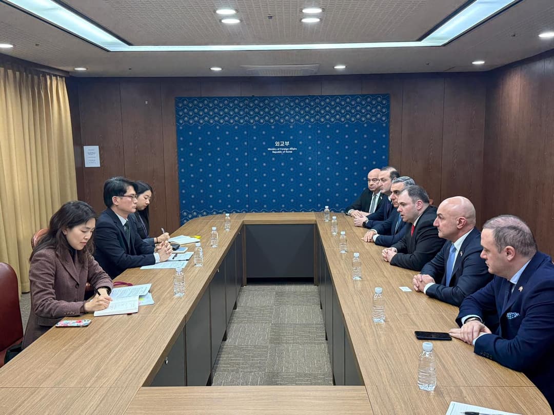 საპარლამენტო დელეგაციამ კორეის საგარეო საქმეთა სამინისტროში შეხვედრა გამართა
