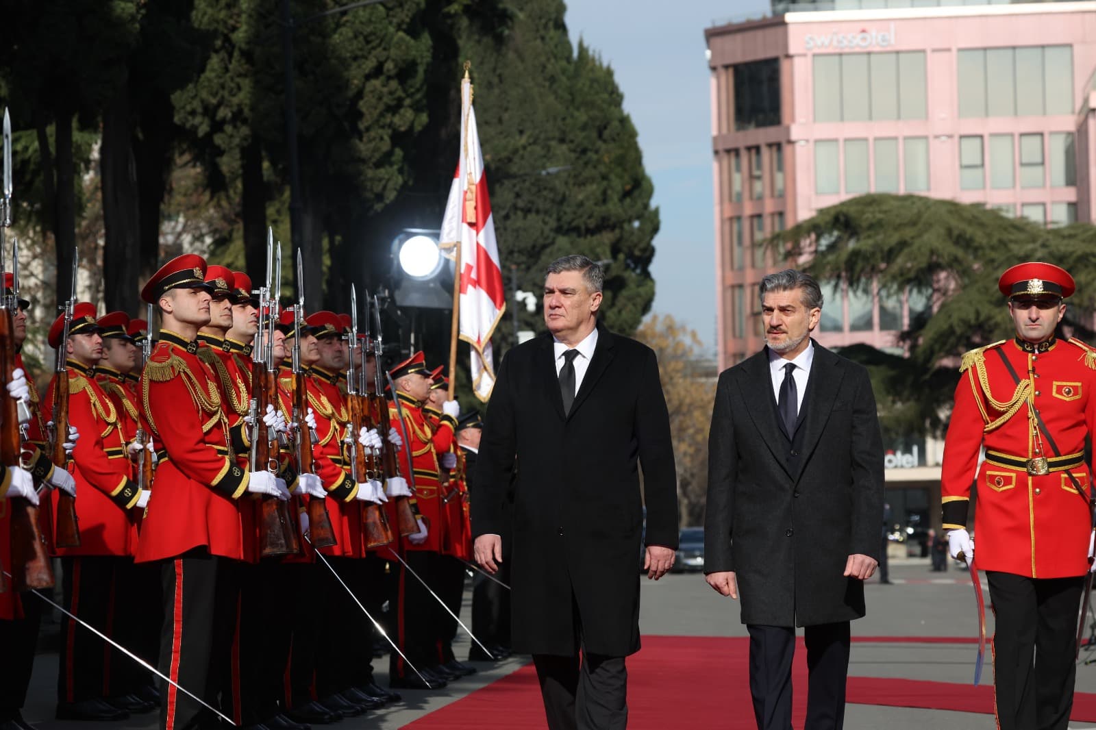 Milanović was hosted by President Mikheil Kavelashvili
