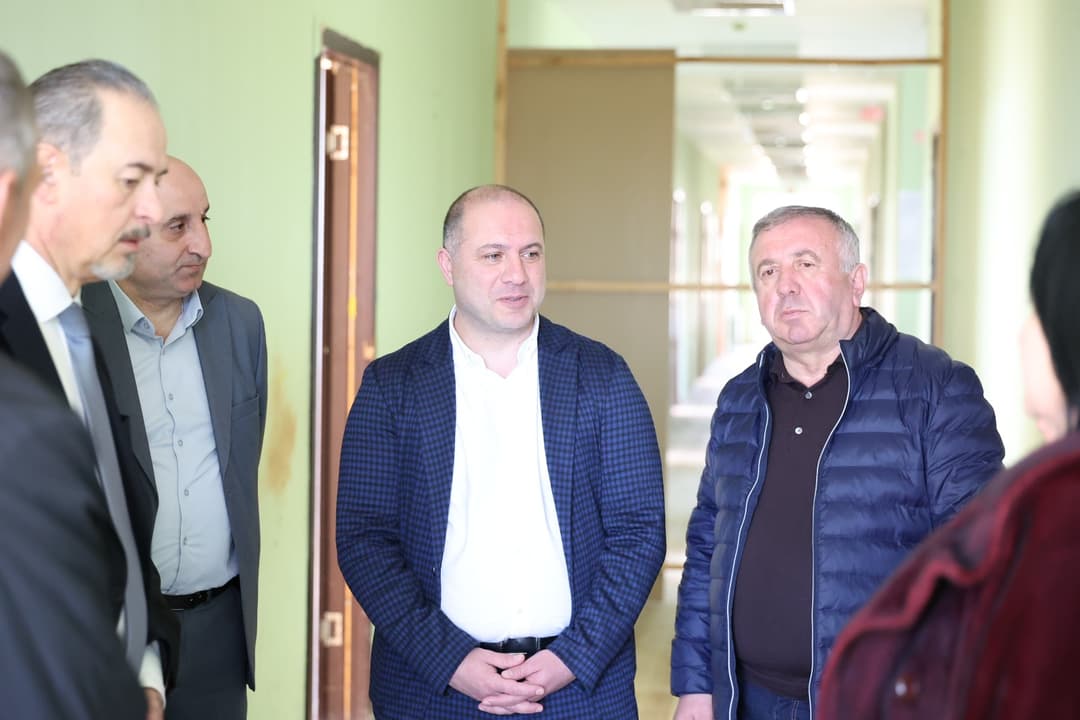 Education Minister visits storm-damaged school in Erisimedi, eastern Georgia 
