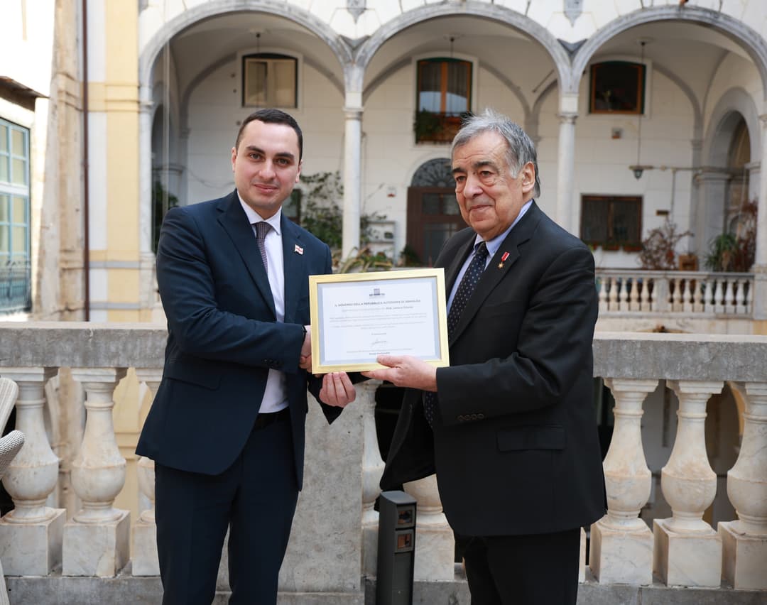 Abkhazian Gov’t Head meets MEP to discuss revival of Georgia–Italy youth exchange