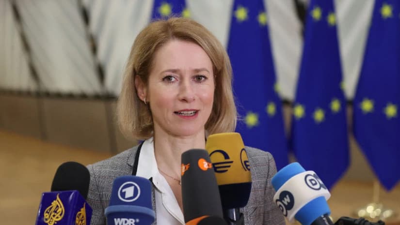 Kallas said that Russia continued to occupy several territories and maintained military forces in both countries