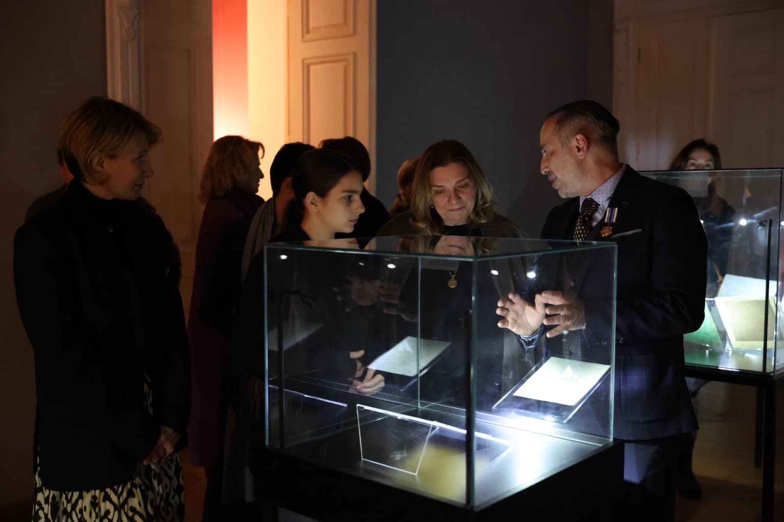 The exhibition features historical artifacts and Western European artworks acquired by the museum with the support of the Ministry of Culture from private collections and galleries in Georgia and across Europe