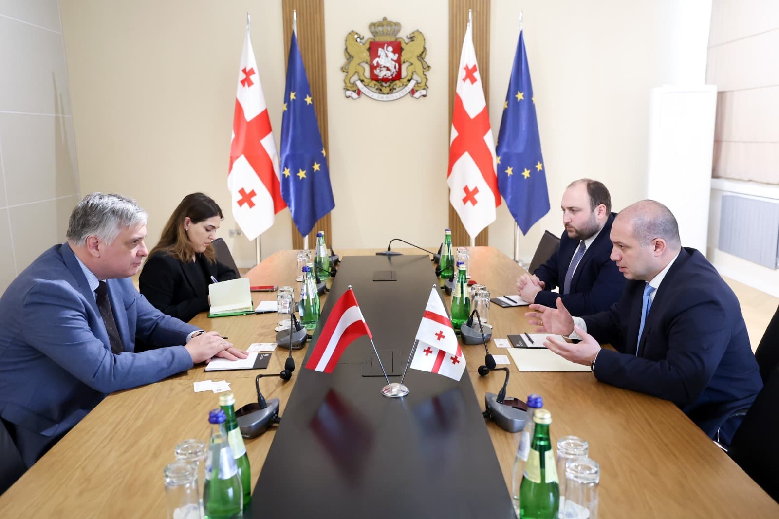 გივი მიქანაძე საქართველოში ავსტრიის რესპუბლიკის საგანგებო და სრულუფლებიან ელჩს შეხვდა