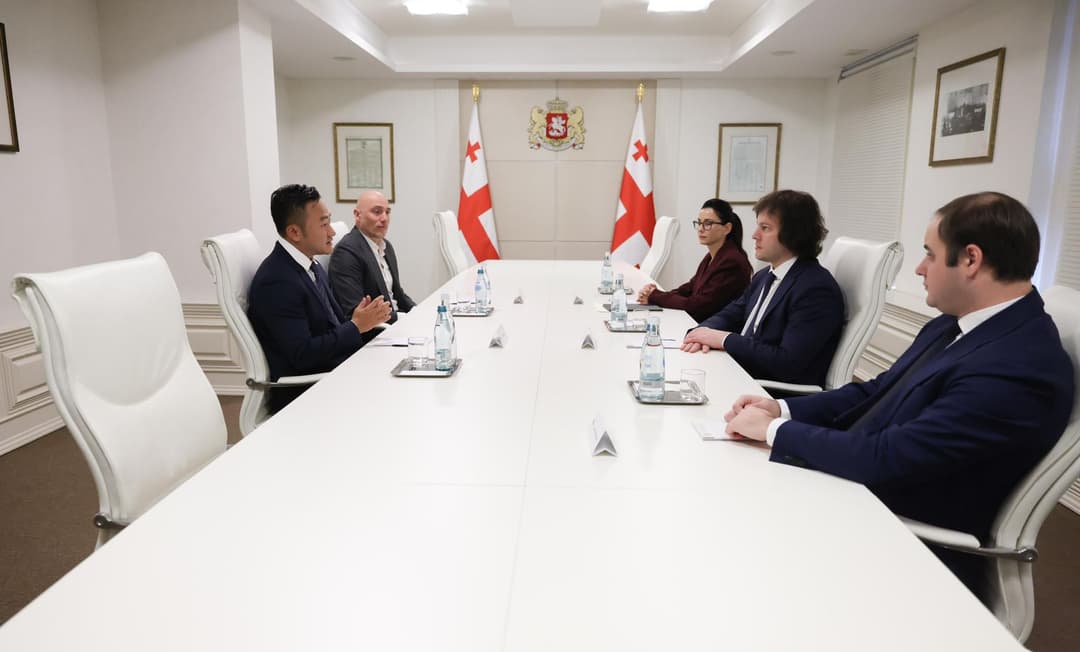 ირაკლი კობახიძე საერთაშორისო ფინანსური სერვისების პლატფორმა Bybit-ის თანადამფუძნებელს და აღმასრულებელ დირექტორს შეხვდა