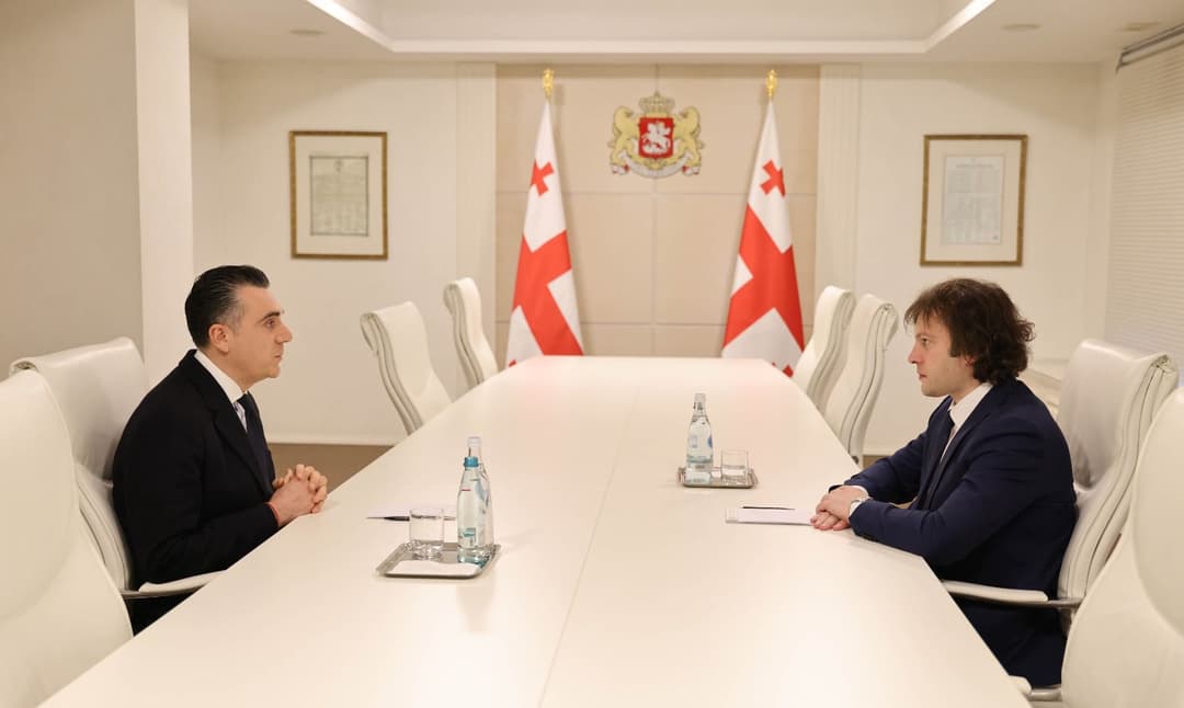 ირაკლი კობახიძე დიდ ბრიტანეთში ახლად დანიშნულ ელჩს ილია დარჩიაშვილს შეხვდა