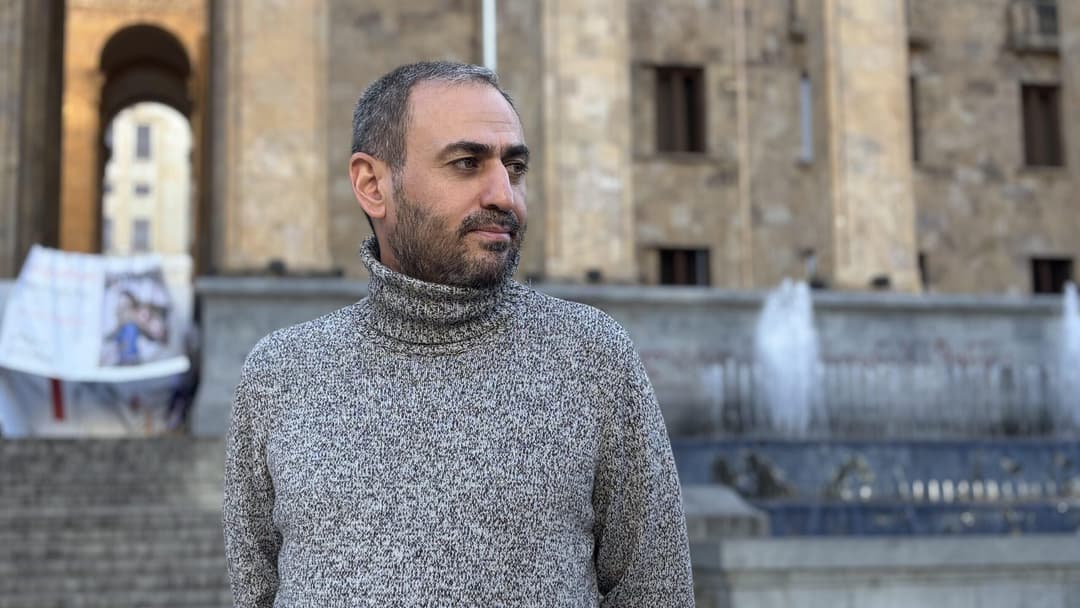 Wife of Azerbaijani journalist Sadigov says he was detained by police