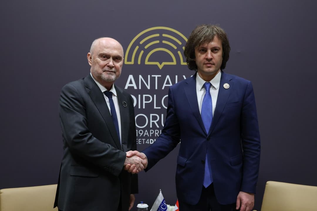 Georgian PM meets OSCE Secretary General at Antalya Forum, reaffirms commitment to democratic principles