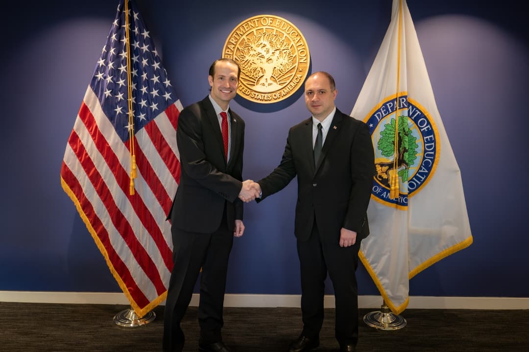 Georgian Education Minister meets top US education official to discuss expanding cooperation