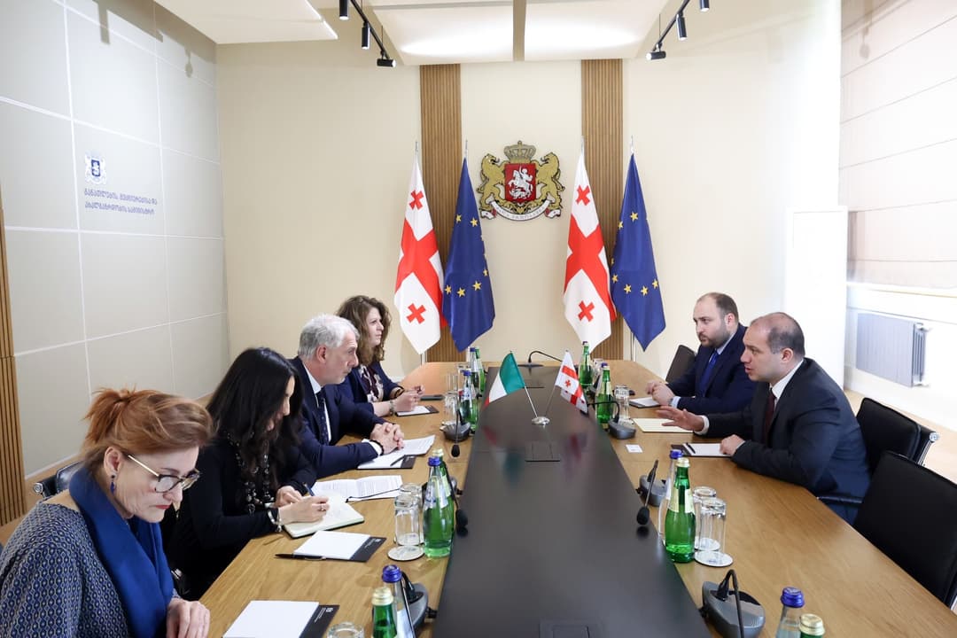გივი მიქანაძემ იტალიის ელჩთან თანამშრომლობის გაძლიერების საკითხები განიხილა