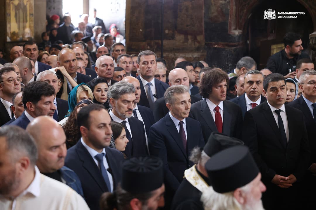 მიხეილ ყაველაშვილი ახლად არჩეული პატრიარქის ინტრონიზაციას დაესწრო