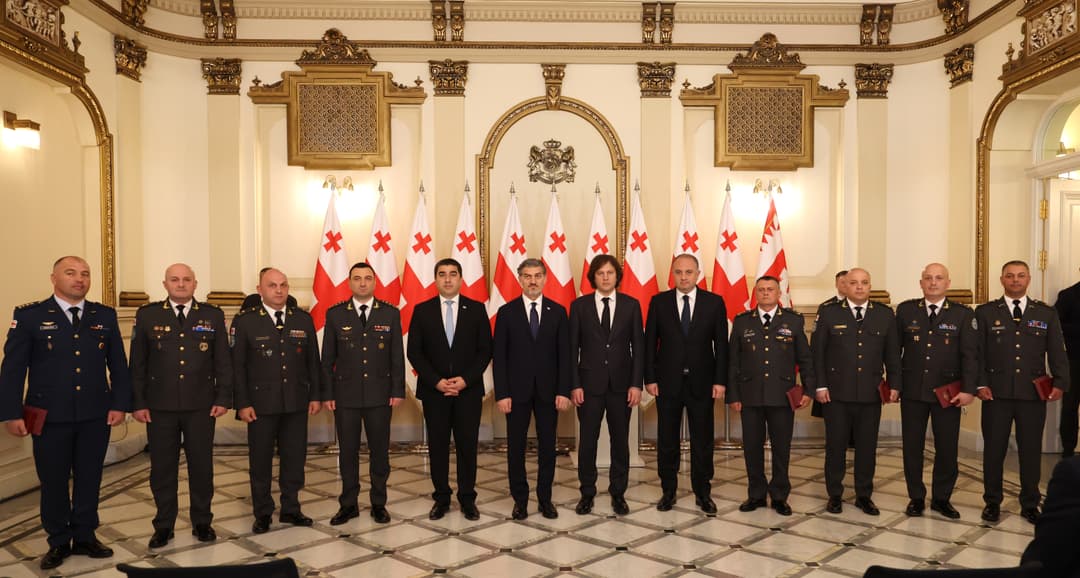 Georgian President awards state honours to Defence Forces representatives