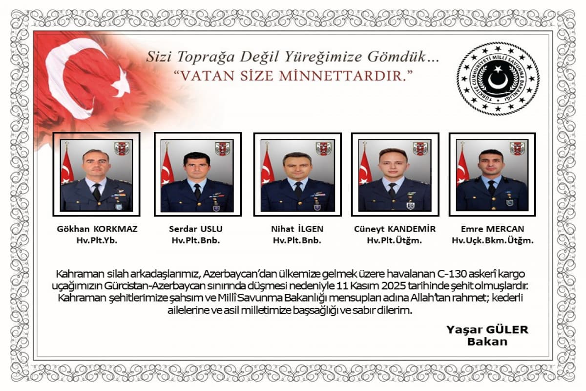 Turkey names 20 air force personnel killed in military plane crash in Georgia