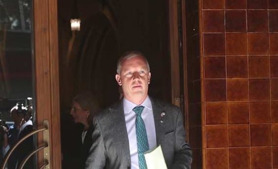 UK Ambassador leaves Georgian foreign office without comment on TV sanctions