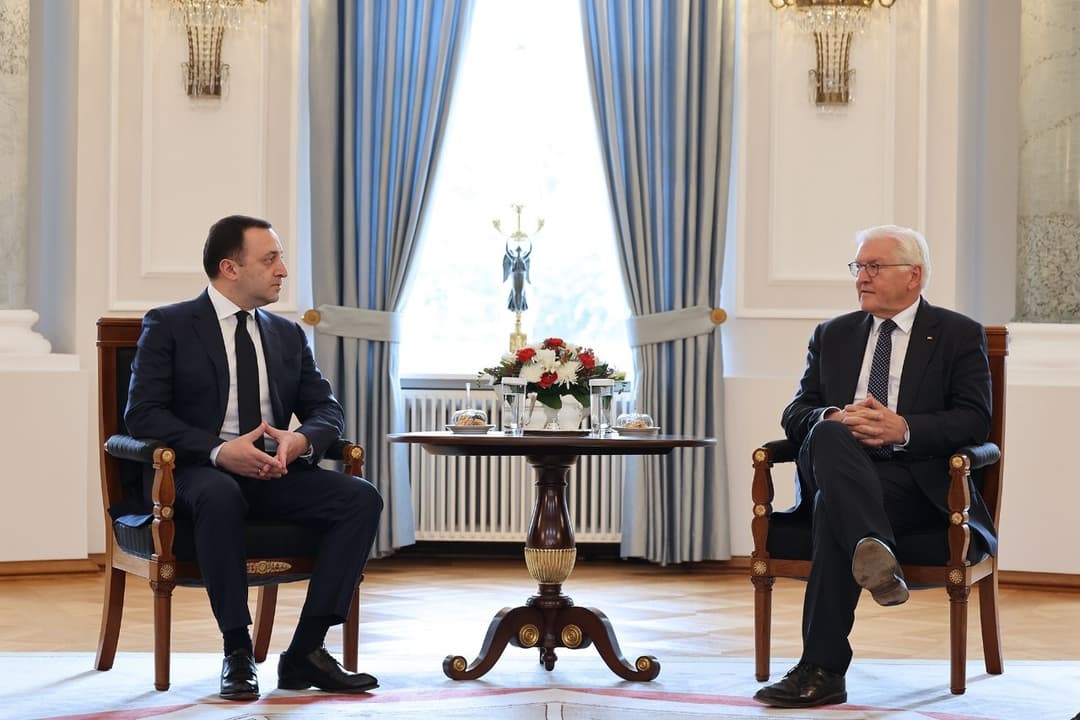 ირაკლი ღარიბაშვილი – გერმანიის პრეზიდენტთან ვისაუბრეთ რეგიონში არსებულ ვითარებაზე და საქართველო-გერმანიის პარტნიორობაზე
