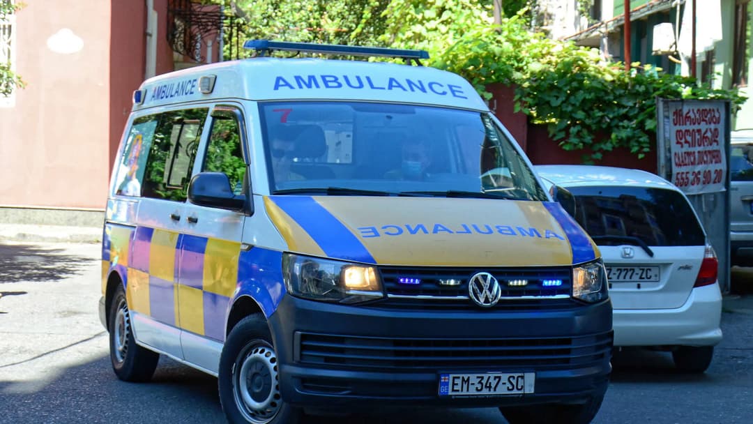 Ceiling collapses in Batumi children hospital ward