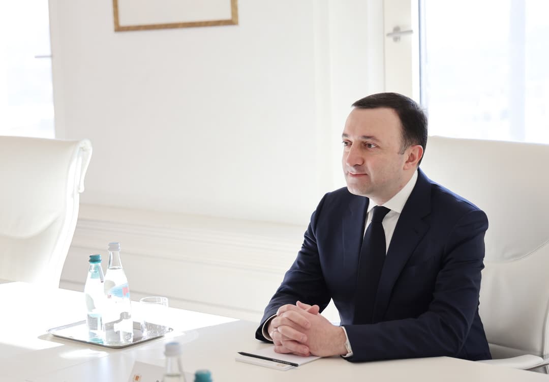 ირაკლი ღარიბაშვილი კლაუს შვაბის სახელით გამართულ მიღებას დაესწრო