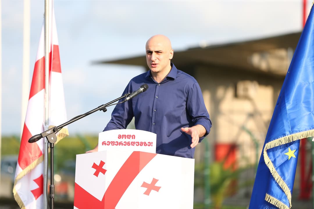 ნიკა მელია – თუ პროფესიონალებს მიაჩნიათ, რომ ამ სასაკლაოს შეჩერება შესაძლებელია არჩევნების გადადებით, ამაზე უნდა ისაუბრონ