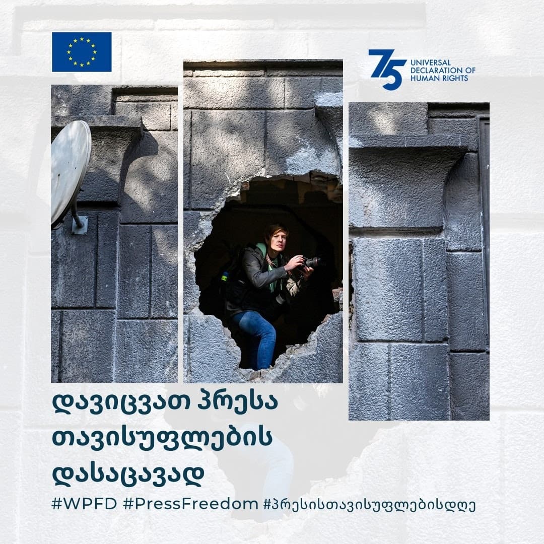 ევროკავშირის წარმომადგენლობა – მედიის თავისუფლების დაცვა ყველას საზრუნავია
