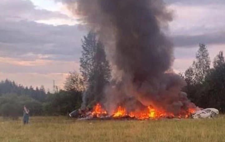 რუსეთში პრიგოჟინის თვითმფრინავი ჩამოვარდა, ის მგზავრების სიაში იყო