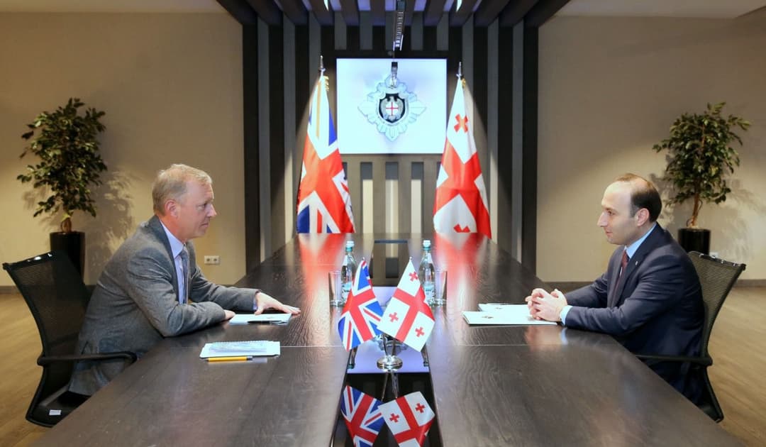 ანრი ოხანაშვილი დიდი ბრიტანეთის ელჩს შეხვდა