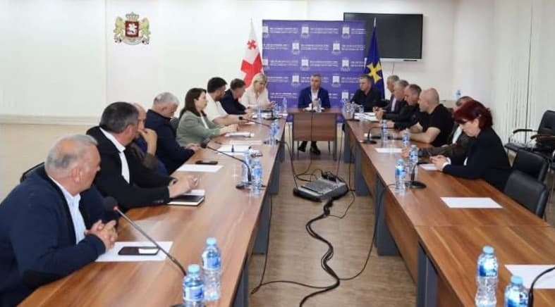 პაპუნა მარგველიძე რეგიონში შემავალი მუნიციპალიტეტების მერებს და საკრებულოს თავმჯდომარეებს შეხვდა