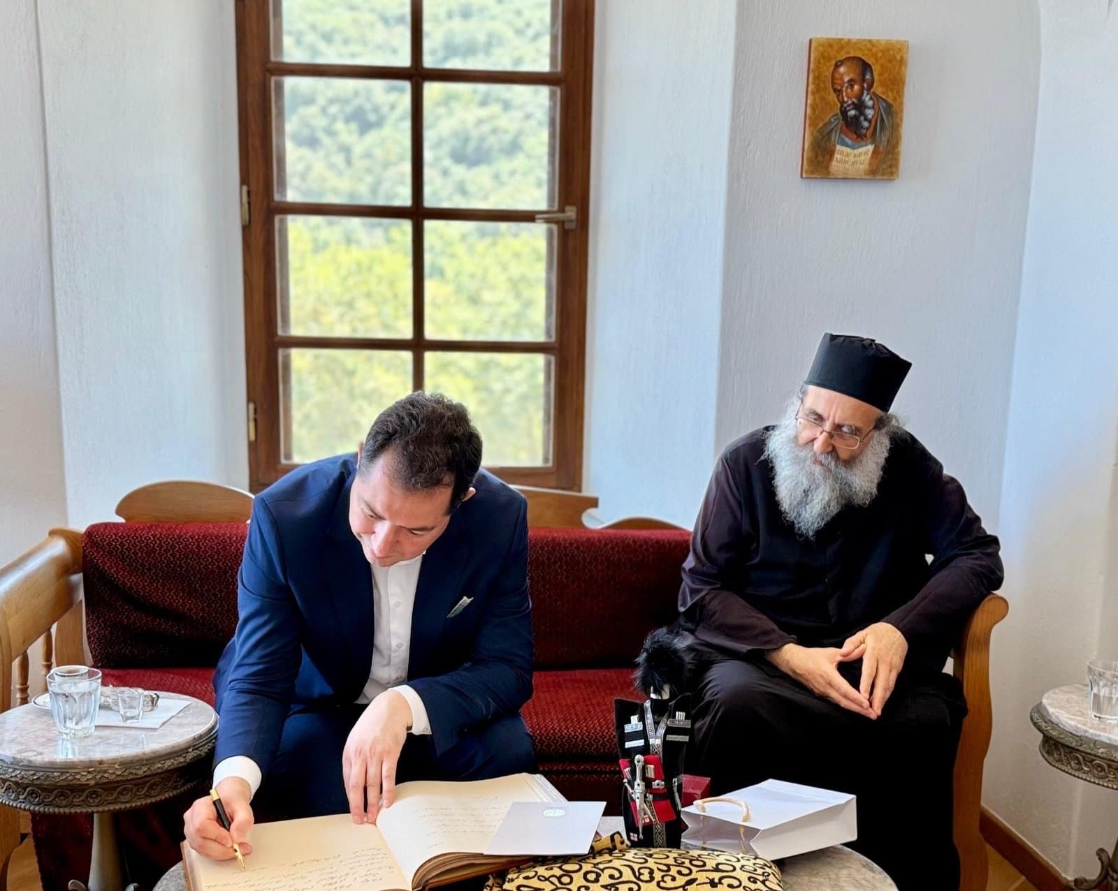 The delegation said the visit had focused on the preservation of Orthodox Christian traditions, the sanctity of relics housed in the monastery, and the importance of spiritual unity among believers