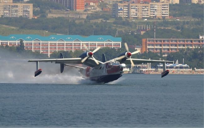 The Be-12, designed in the 1960s by the Beriev design bureau, is capable of taking off and landing both on land and water.