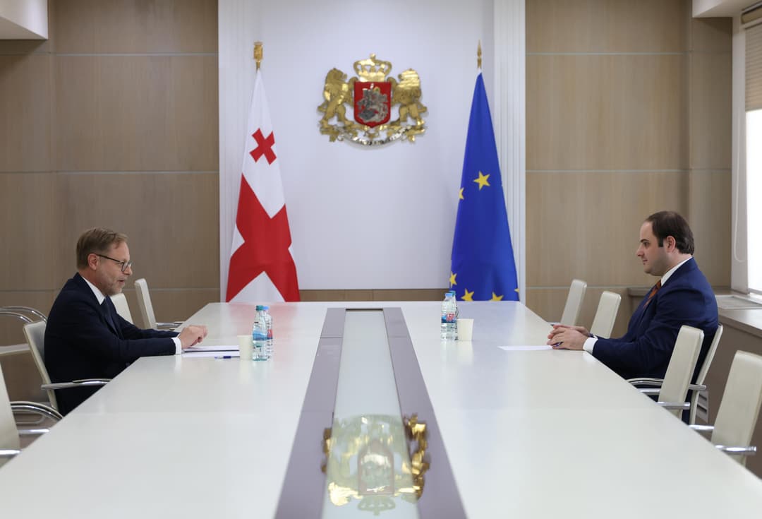 ლევან ჟორჟოლიანი საფრანგეთის ახლად დანიშნულ ელჩს ოლივიე კურტოს შეხვდა
