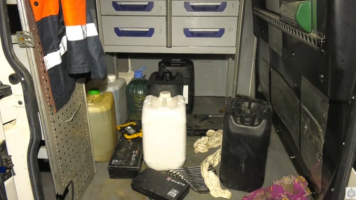 Police seized the unlawfully obtained fuel during a search of the suspects’ vehicle, the ministry said