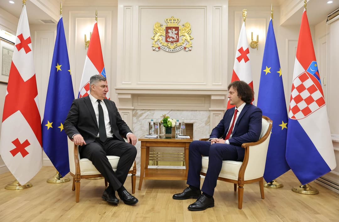 ირაკლი კობახიძე - ჩვენმა შეხვედრამ კიდევ ერთხელ დაადასტურა საქართველოსა და ხორვატიის ურთიერთობების სიმტკიცე