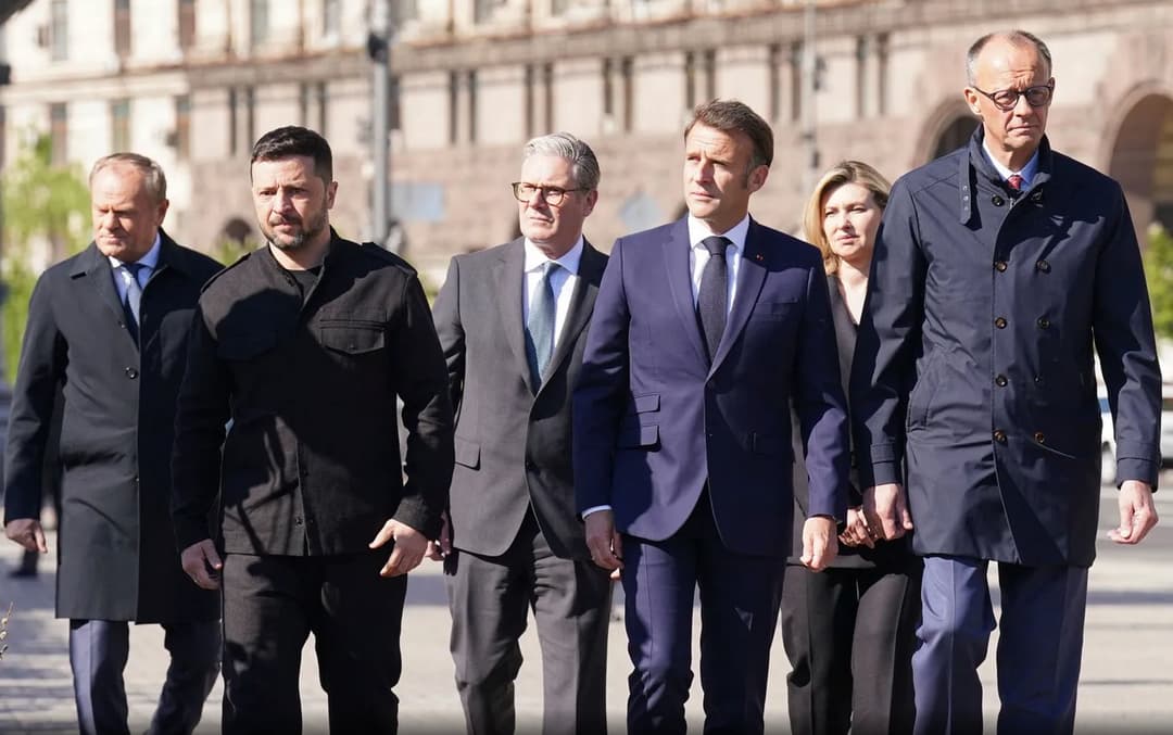 "ჩვენი გადაწყვეტილება, გავაგრძელოთ უკრაინის მხარდაჭერა" - მაკრონი და მერცი კიევზე განხორციელებულ იერიშებს გმობენ