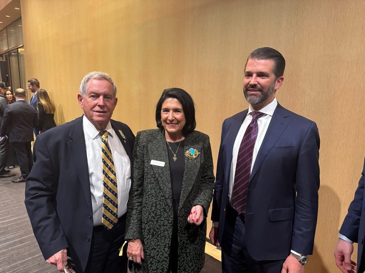 Salome Zourabichvili meets with Donald Trump Jr. and future US administration officials