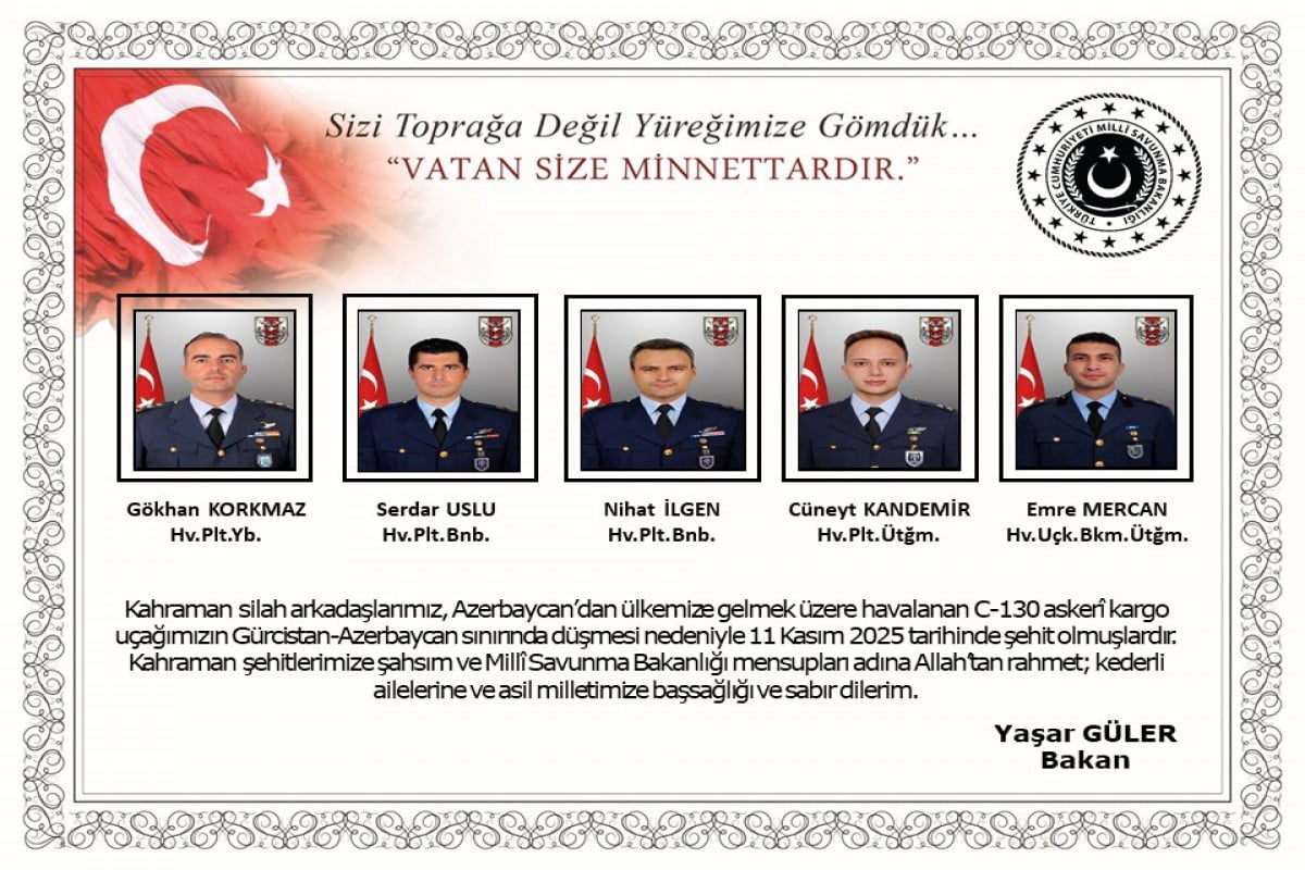 The aircraft went down in Georgia’s Sighnaghi municipality, about five kilometres from the Turkish border